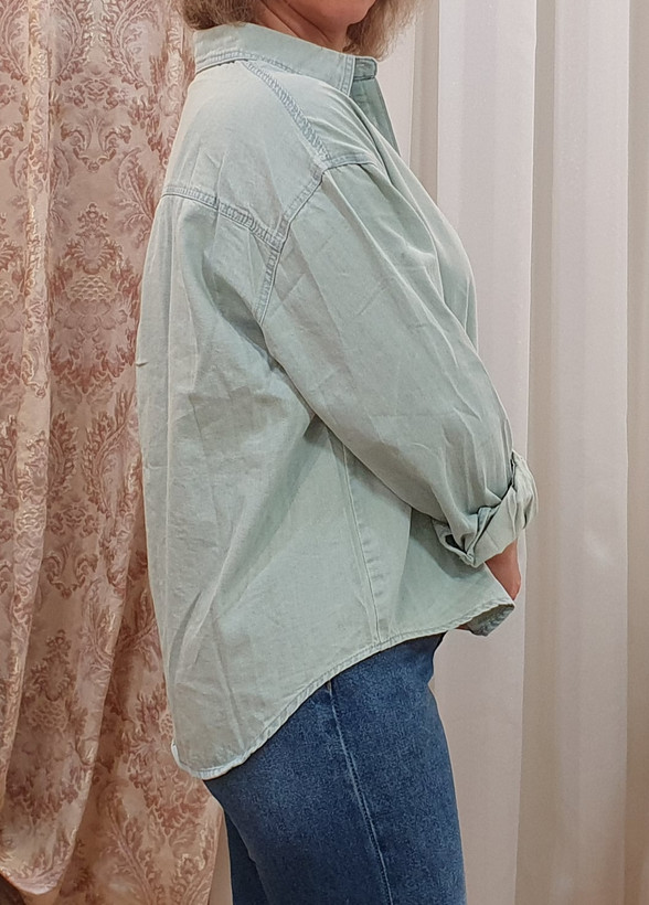 شومیز جین کوتاه زنانه